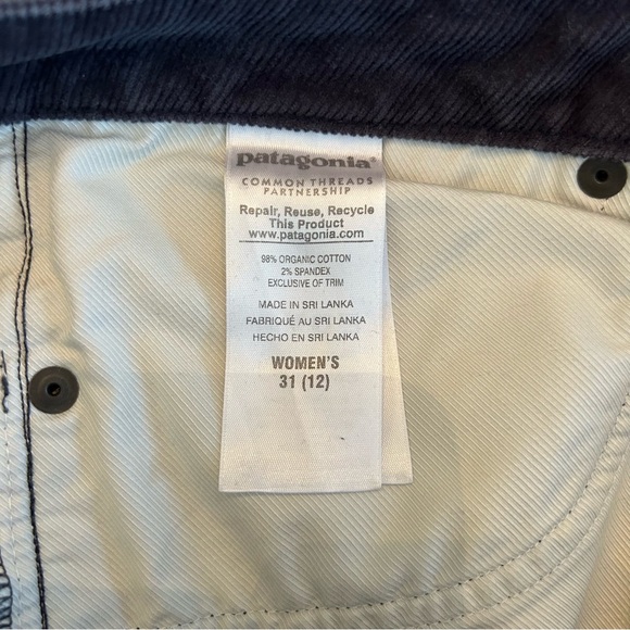 Patagonia Organic Cotton Low Rise Straight Leg Corduroy Pants - Women’s 31 (12) - Picture 5 of 7